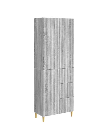 Set di armadi 2 pcs Sonoma grigio 66 x 34,5 x 90 cm