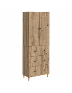 Set di armadi 2 pcs 66 x 34,5 x 90 cm Legno ingegnerizzato