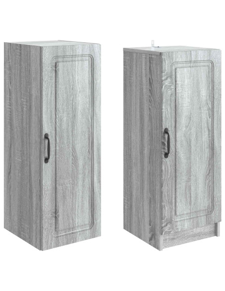 Set di armadi 2 pcs Sonoma grigio Legno ingegnerizzato