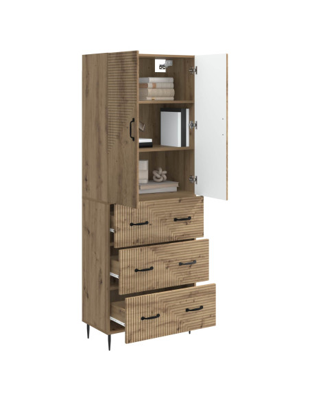 Set di armadi 2 pcs Rovere Artigianale 66 x 34,5 x 90 cm