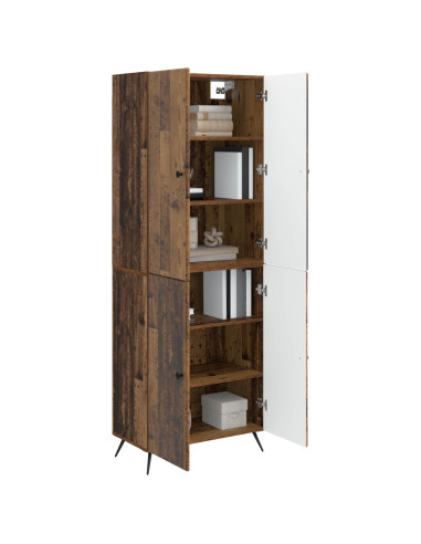 Set di armadi 2 pcs Legno antico Legno ingegnerizzato