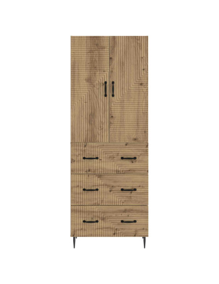 Set di armadi 2 pcs Rovere Artigianale 66 x 34,5 x 90 cm