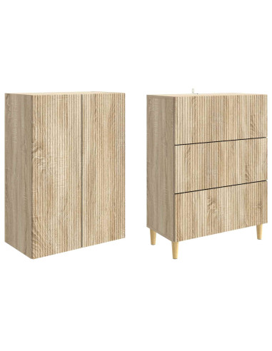 Set di armadi 2 pcs Rovere Sonoma 66 x 34,5 x 90 cm