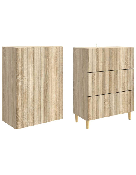 Set di armadi 2 pcs Rovere Sonoma 66 x 34,5 x 90 cm