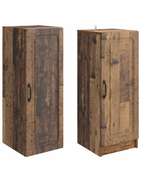Set di armadi 2 pcs Legno antico Legno ingegnerizzato