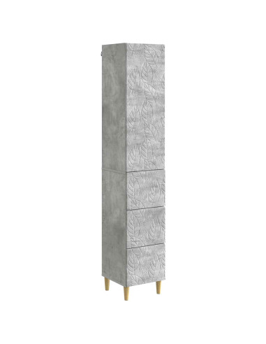 Set di armadi 2 pcs Grigio Cemento 33 x 34,5 x 90 cm