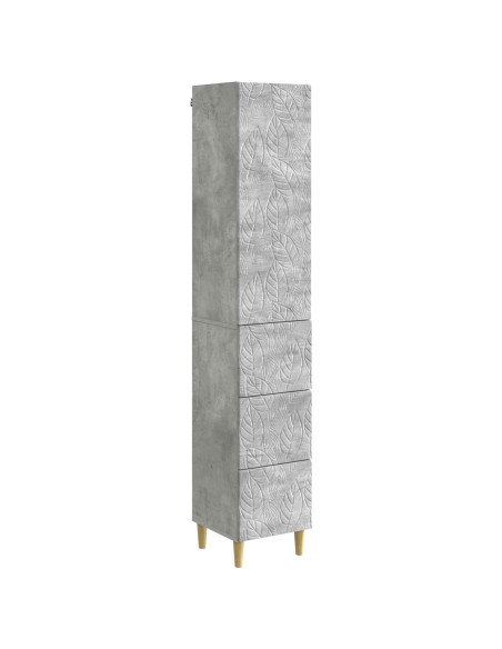 Set di armadi 2 pcs Grigio Cemento 33 x 34,5 x 90 cm