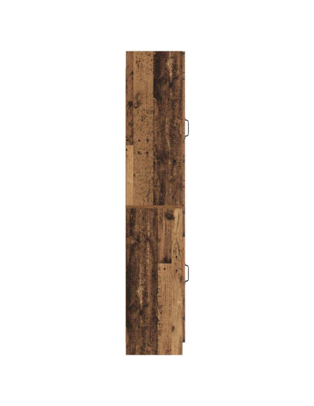 Set di armadi 2 pcs Legno antico Legno ingegnerizzato