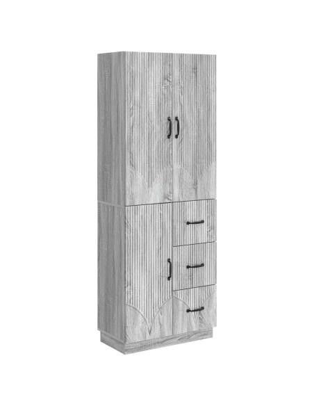 Set di armadi 2 pcs Sonoma grigio Legno ingegnerizzato