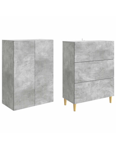 Set di armadi 2 pcs 66 x 34,5 x 90 cm Legno ingegnerizzato