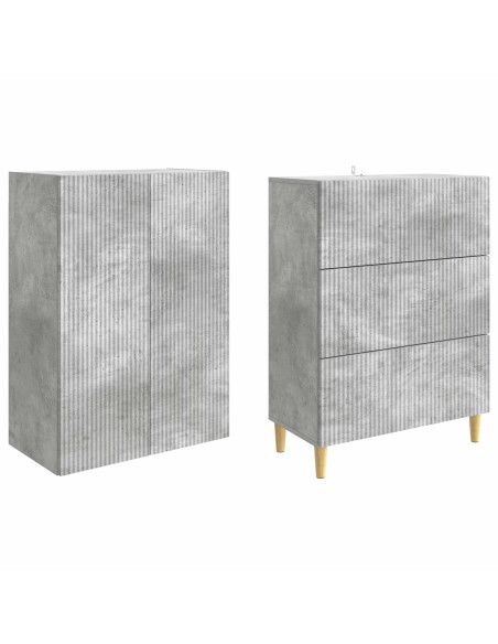 Set di armadi 2 pcs 66 x 34,5 x 90 cm Legno ingegnerizzato
