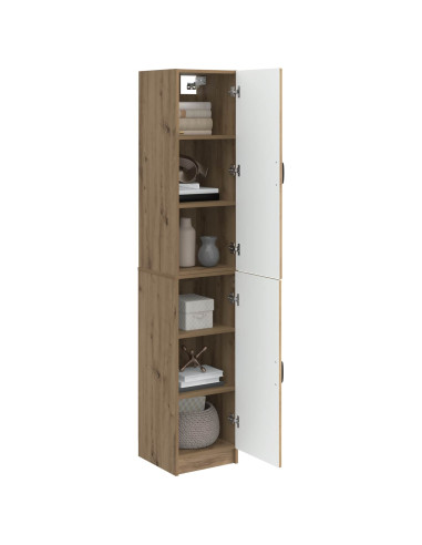 Set di armadi 2 pcs Rovere Artigianale Legno ingegnerizzato