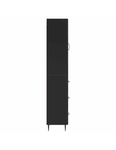 Set di armadi 2 pcs Nero 33 x 34,5 x 90 cm Legno ingegnerizzato