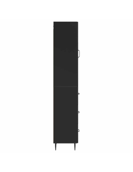 Set di armadi 2 pcs Nero 33 x 34,5 x 90 cm Legno ingegnerizzato