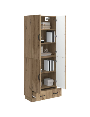 Set di armadi 2 pcs Rovere Artigianale Legno ingegnerizzato