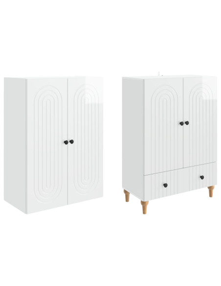 Set di armadi 2 pcs 66 x 34,5 x 95 cm Legno ingegnerizzato