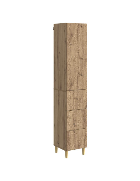 Set di armadi 2 pcs Rovere Artigianale 33 x 34,5 x 90 cm