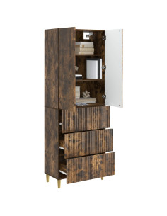 Set di armadi 2 pcs 66 x 34,5 x 90 cm Legno ingegnerizzato 2
