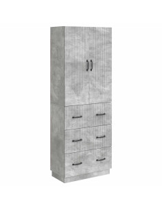Set di armadi 2 pcs Grigio Cemento 66 x 34,5 x 87 cm