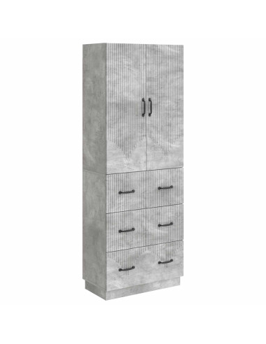 Set di armadi 2 pcs Grigio Cemento 66 x 34,5 x 87 cm