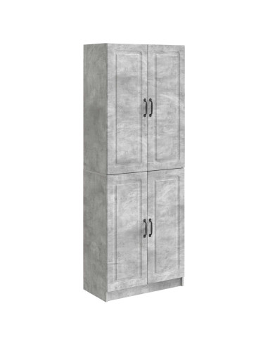 Set di armadi 2 pcs Grigio Cemento Legno ingegnerizzato
