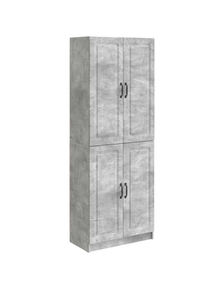 Set di armadi 2 pcs Grigio Cemento Legno ingegnerizzato