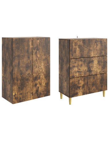 Set di armadi 2 pcs 66 x 34,5 x 90 cm Legno ingegnerizzato