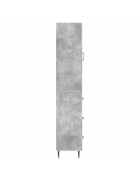 Set di armadi 2 pcs Grigio Cemento 33 x 34,5 x 90 cm