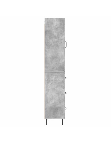 Set di armadi 2 pcs Grigio Cemento 33 x 34,5 x 90 cm