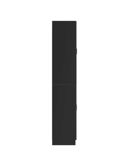 Set di armadi 2 pcs Nero Legno ingegnerizzato