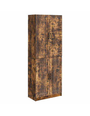 Set di armadi 2 pcs Rovere Fumo Legno ingegnerizzato