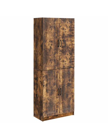 Set di armadi 2 pcs Rovere Fumo Legno ingegnerizzato