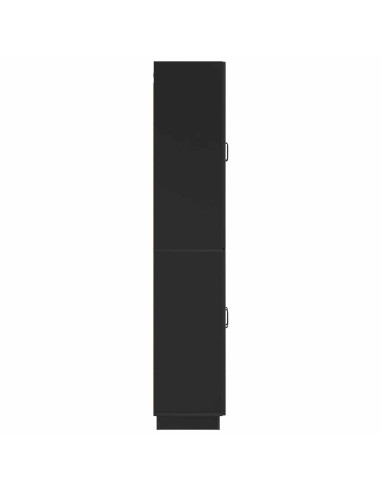 Set di armadi 2 pcs Nero Legno ingegnerizzato