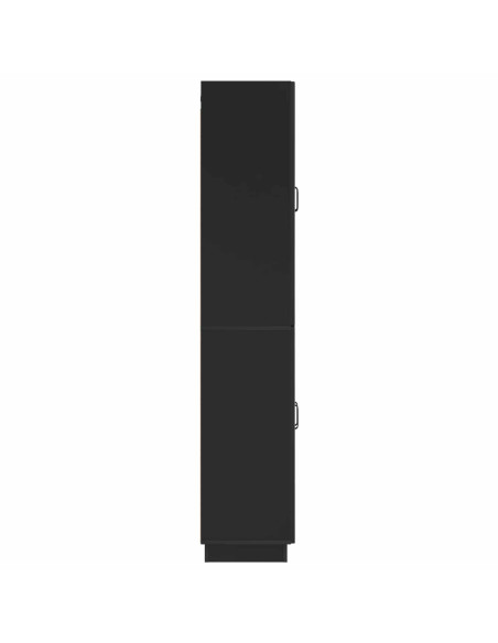 Set di armadi 2 pcs Nero Legno ingegnerizzato