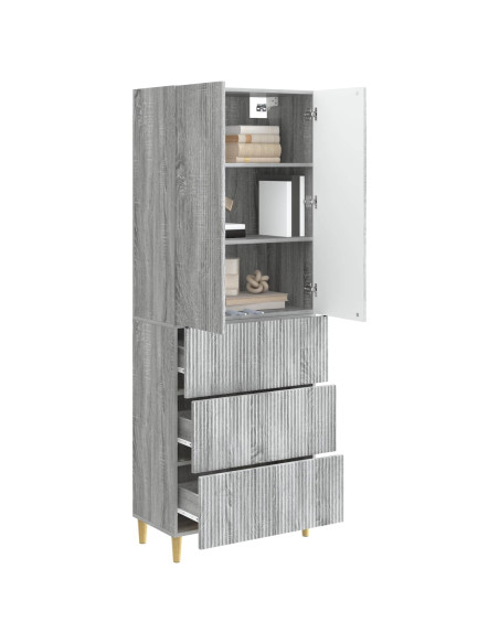 Set di armadi 2 pcs 66 x 34,5 x 90 cm Legno ingegnerizzato