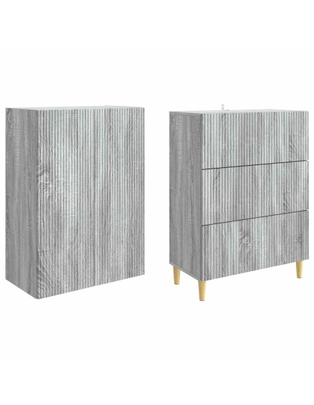 Set di armadi 2 pcs 66 x 34,5 x 90 cm Legno ingegnerizzato