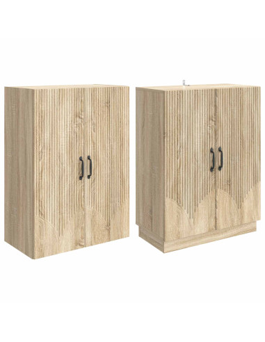 Set di armadi 2 pcs Rovere Sonoma Legno ingegnerizzato