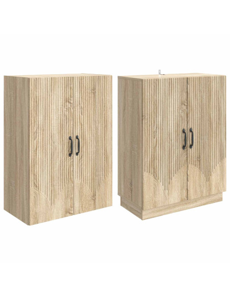 Set di armadi 2 pcs Rovere Sonoma Legno ingegnerizzato