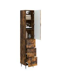 Set di armadi 2 pcs Rovere Fumo 33 x 34,5 x 90 cm 2