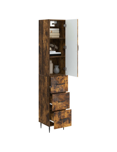 Set di armadi 2 pcs Rovere Fumo 33 x 34,5 x 90 cm