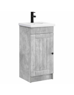 Mobile da bagno con lavabo Grigio Cemento 42 x 40 x 84,5 cm