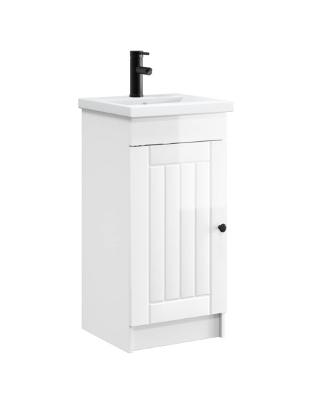 Mobile da bagno con lavabo Bianco Lucido 42 x 40 x 84,5 cm