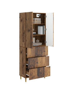 Set di armadi 2 pcs 66 x 34,5 x 90 cm Legno ingegnerizzato 2