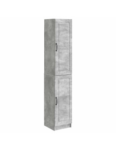 Set di armadi 2 pcs Grigio Cemento Legno ingegnerizzato