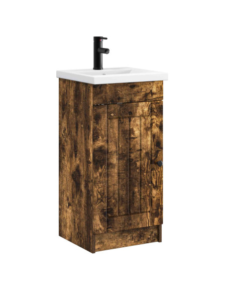 Mobile da bagno con lavabo Rovere Fumo 42 x 40 x 84,5 cm