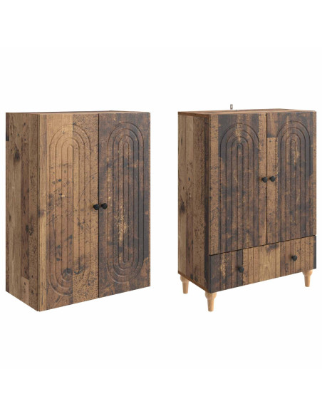 Set di armadi 2 pcs 66 x 34,5 x 95 cm Legno ingegnerizzato