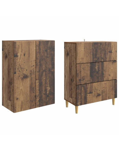 Set di armadi 2 pcs 66 x 34,5 x 90 cm Legno ingegnerizzato