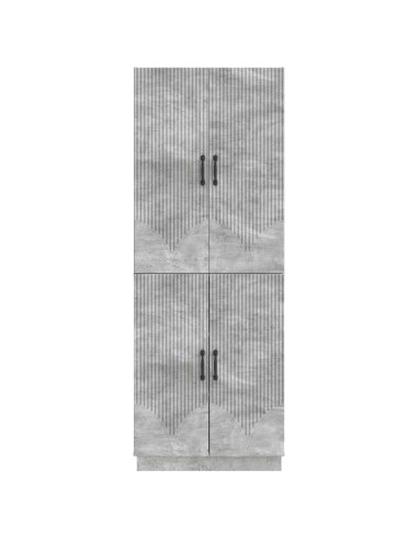 Set di armadi 2 pcs Grigio Cemento Legno ingegnerizzato
