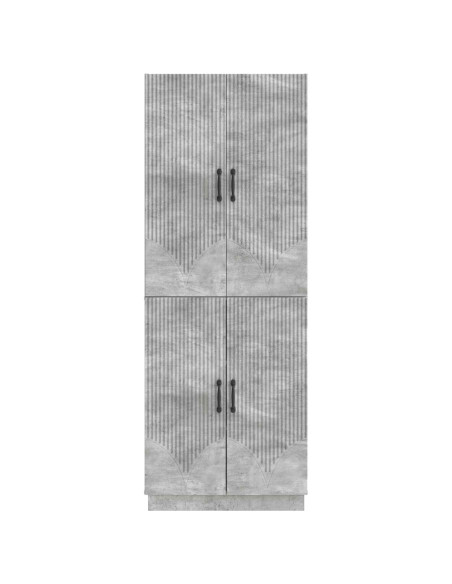 Set di armadi 2 pcs Grigio Cemento Legno ingegnerizzato