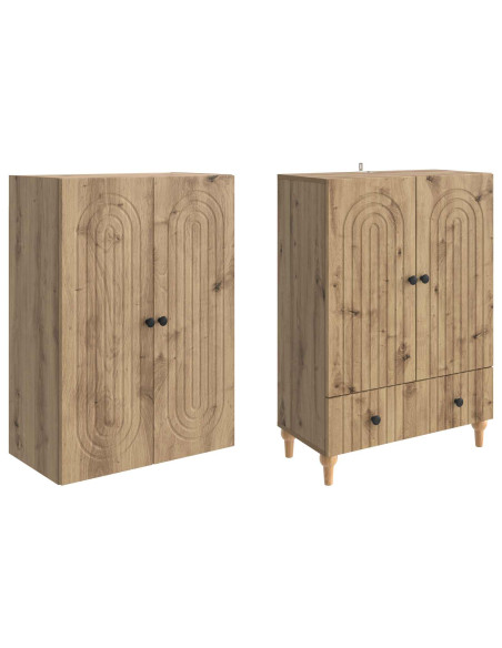 Set di armadi 2 pcs 66 x 34,5 x 95 cm Legno ingegnerizzato